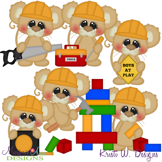 Boys At Play SVG Cutting Files + Clipart - Click Image to Close